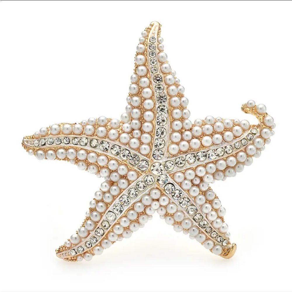 PEARL STARFISH BROOCH‎